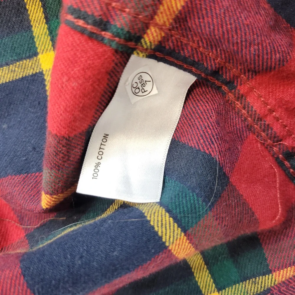 Duluth Free Swingin Flannel Shirt Mens Large Tall Red Plaid Untucked Relaxed Fit